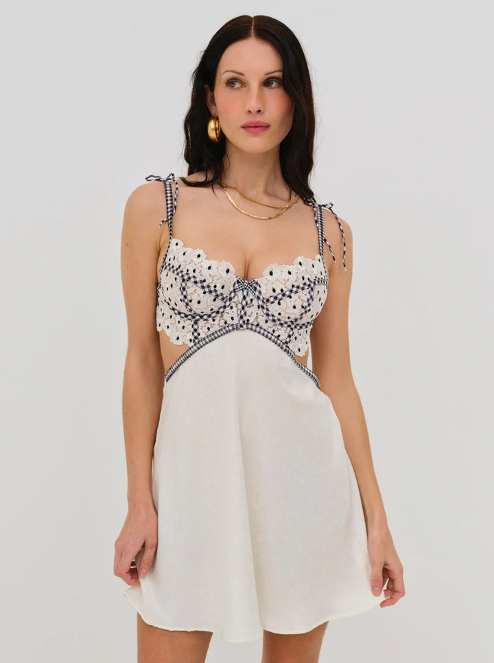 Odette Slip Dress — White | For Love & Lemons