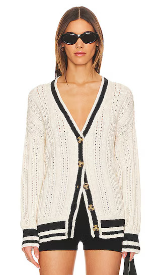 Sport Stripe Cardi in Eco Natural | Revolve Clothing (Global)