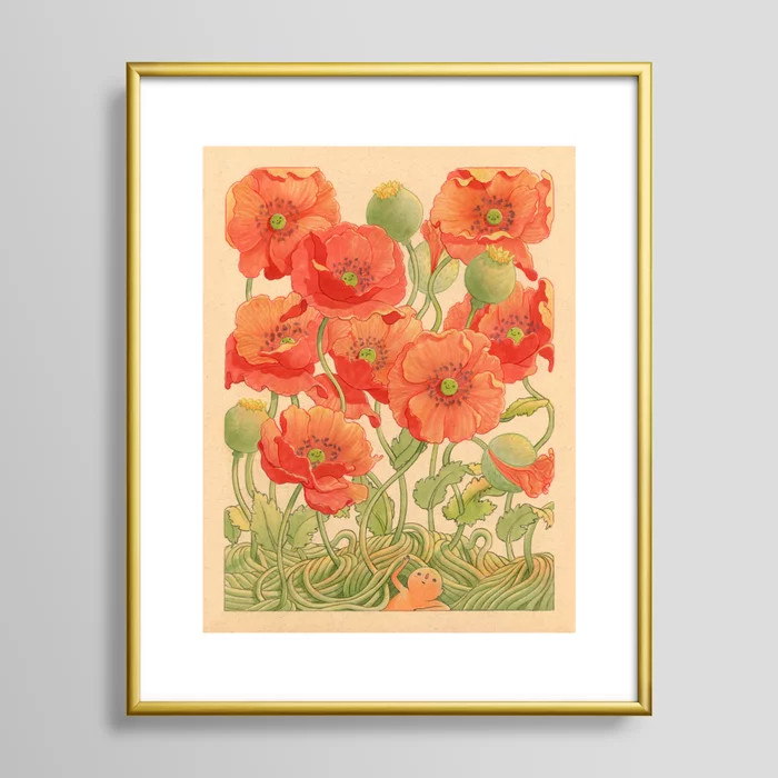 Poppy Season Art Print | Society6