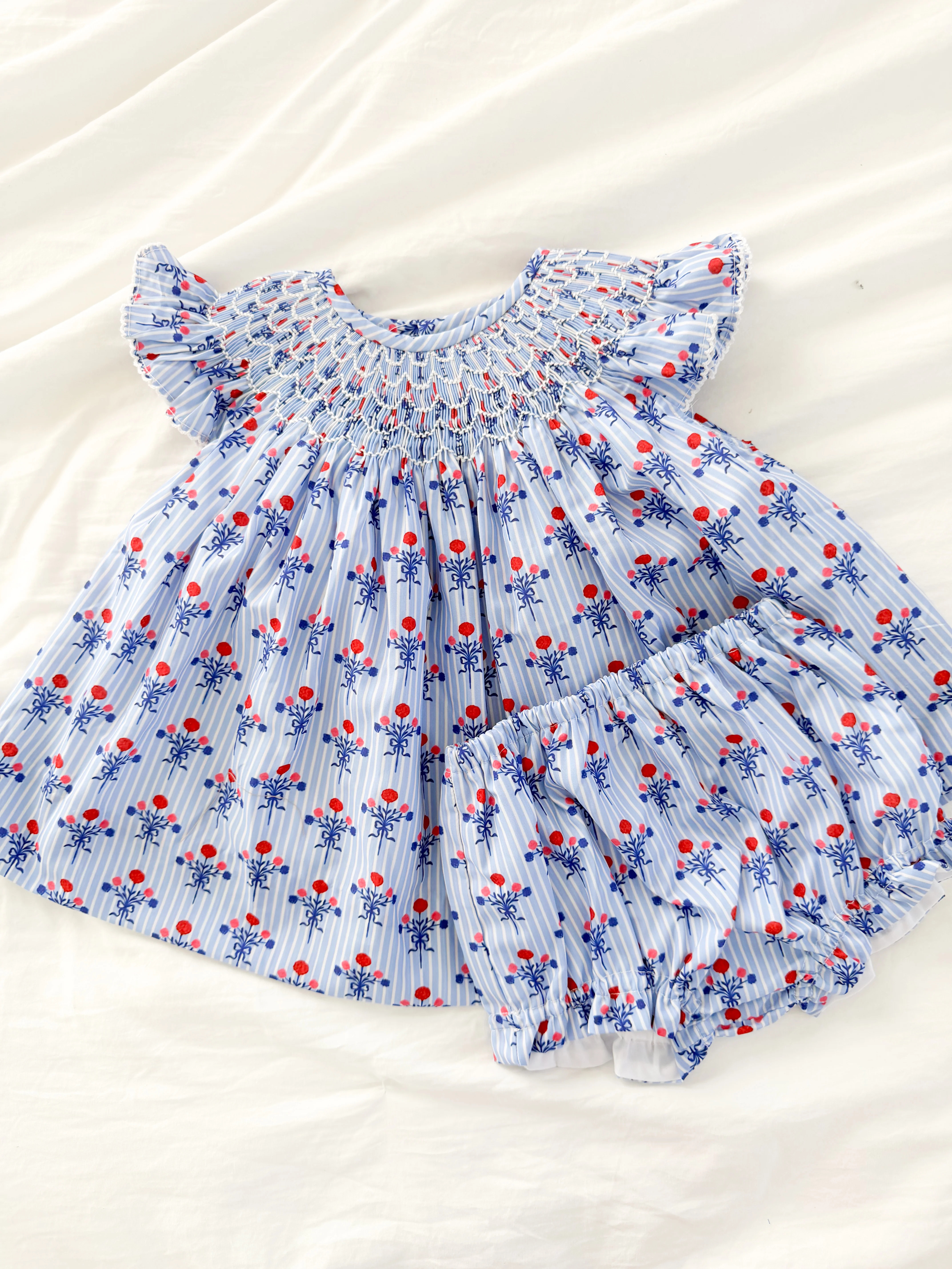 Patriotic Block Print Diaper Cover Set | Poppy Kids Co
