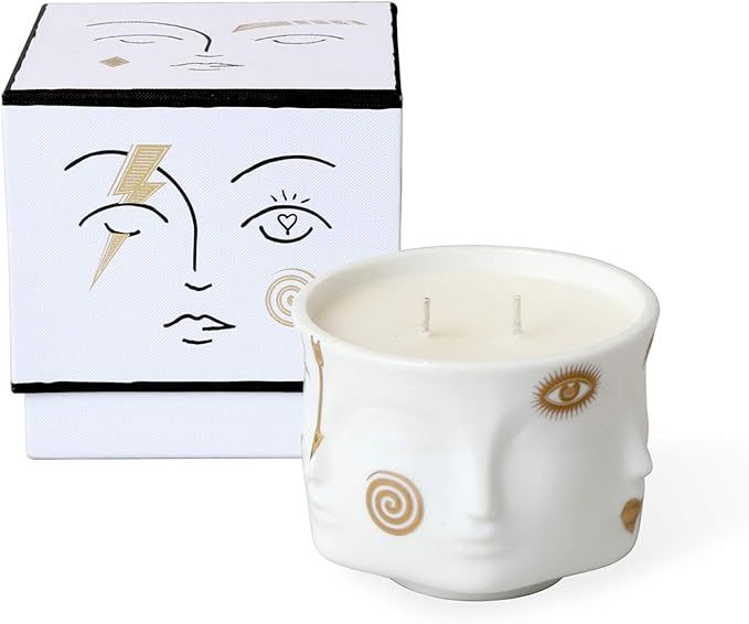 Jonathan Adler Gilded Muse Candle, White and Gold | Amazon (US)