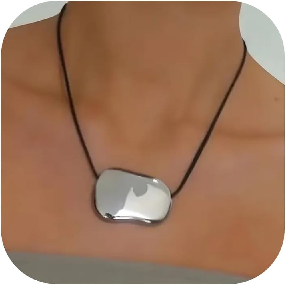 Roe Dolph Chunky Charm Necklace Statement Necklaces for Women Long Cord Necklace with Gold Pendan... | Amazon (US)