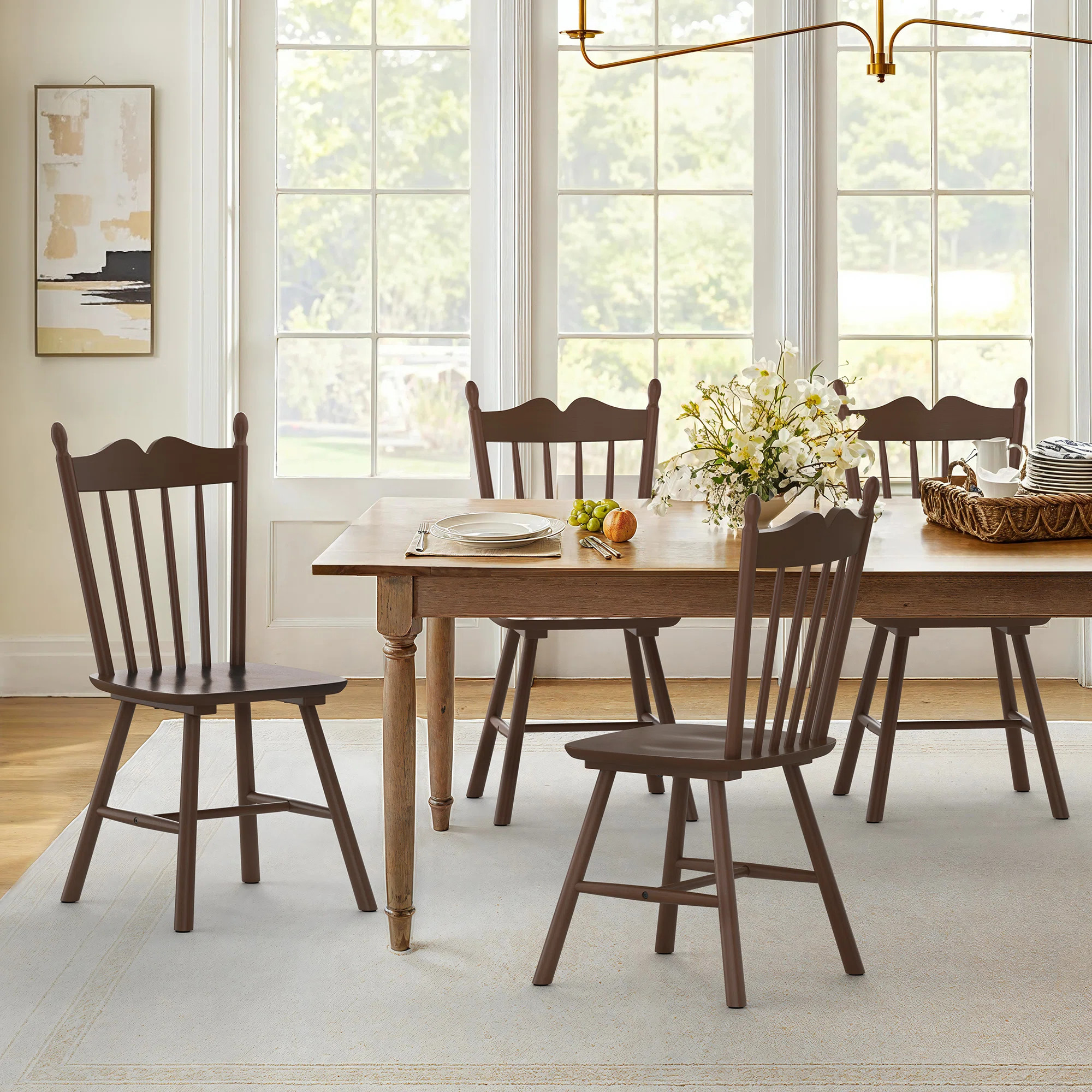 Daisy Solid Wood Side Chairs (Set of 4) | Wayfair North America