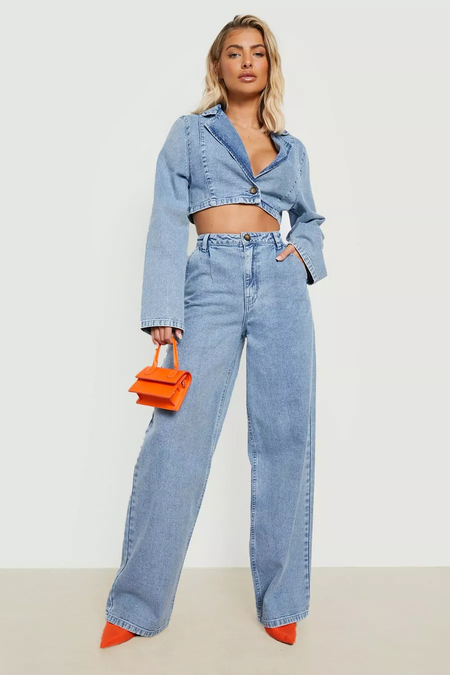 Premium Tailored Wide Leg Jeans | Boohoo.com (UK & IE)