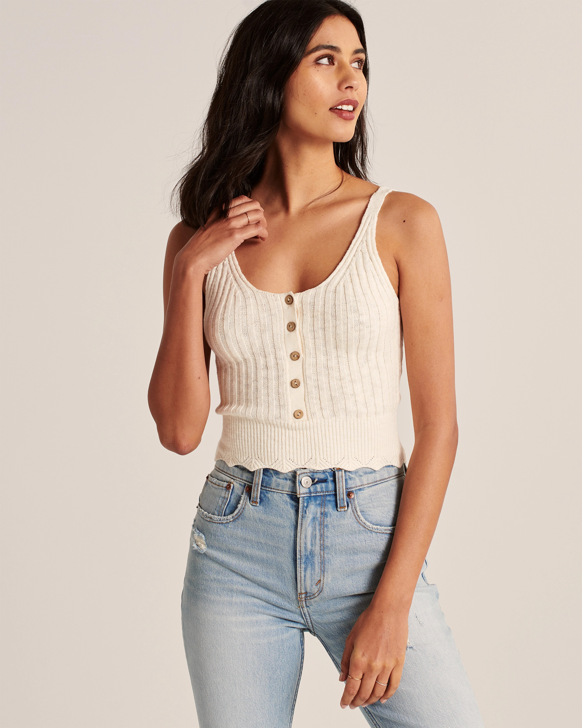 Ribbed Tank Top | Abercrombie & Fitch (US)