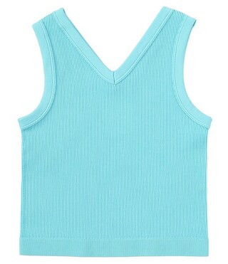 Big Girls 7-16 Sleeveless V-Neck Seamless Tank Top | Dillard's