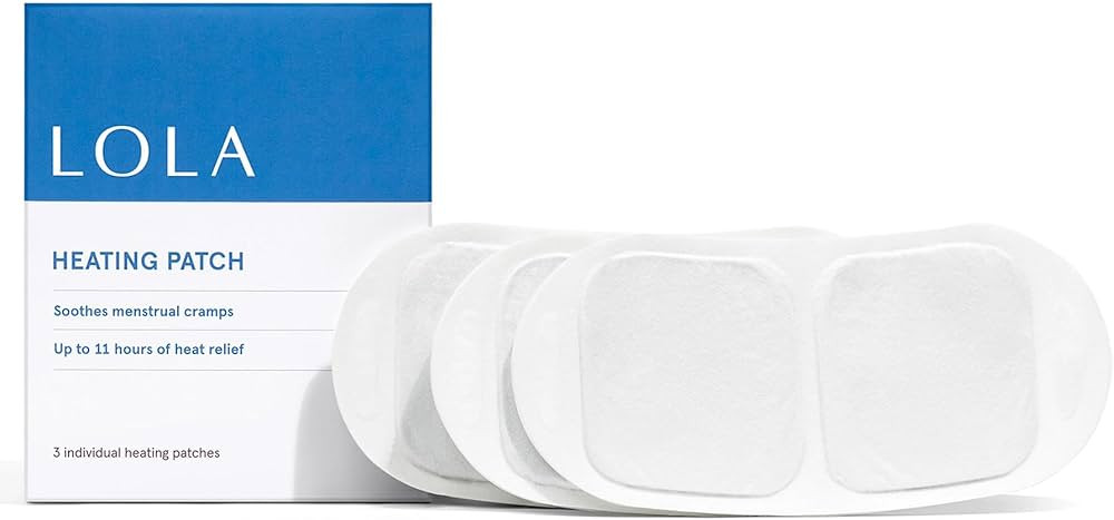 LOLA Heating Patches for Period Cramps (3 Count), Soothing Natural Heat Therapy for Pain Relief, ... | Amazon (US)