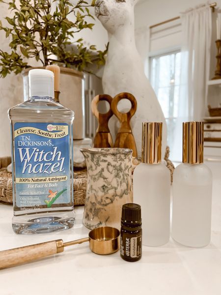 How to make your own linen spray!! 

What you need:
• Fine mist spray bottle 
• 1 Tablespoon Witch Hazel 
• 10-12 drops of an essential oil of your choice 
• Water (fill it up) 

Linen spray, spring, spring must haves, spring home, spring scent, room spray, DIY, chemical free, Deb and Danelle 

#LTKhome #LTKFind #LTKSeasonal