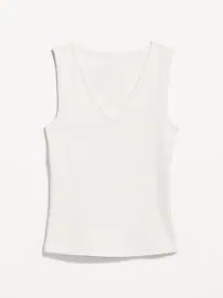 Rib-Knit V-Neck Tank Top for Women | Old Navy (US)