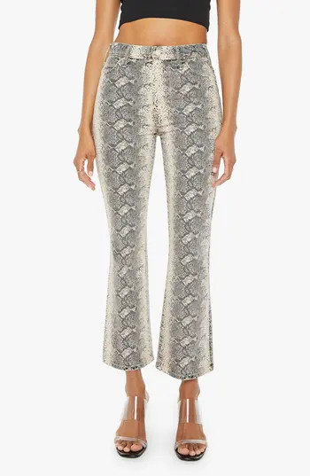 MOTHER The Hustler Flood Ankle Wide Leg Jeans in Boa Babe at Nordstrom Rack, Size 32 | Nordstrom Rack