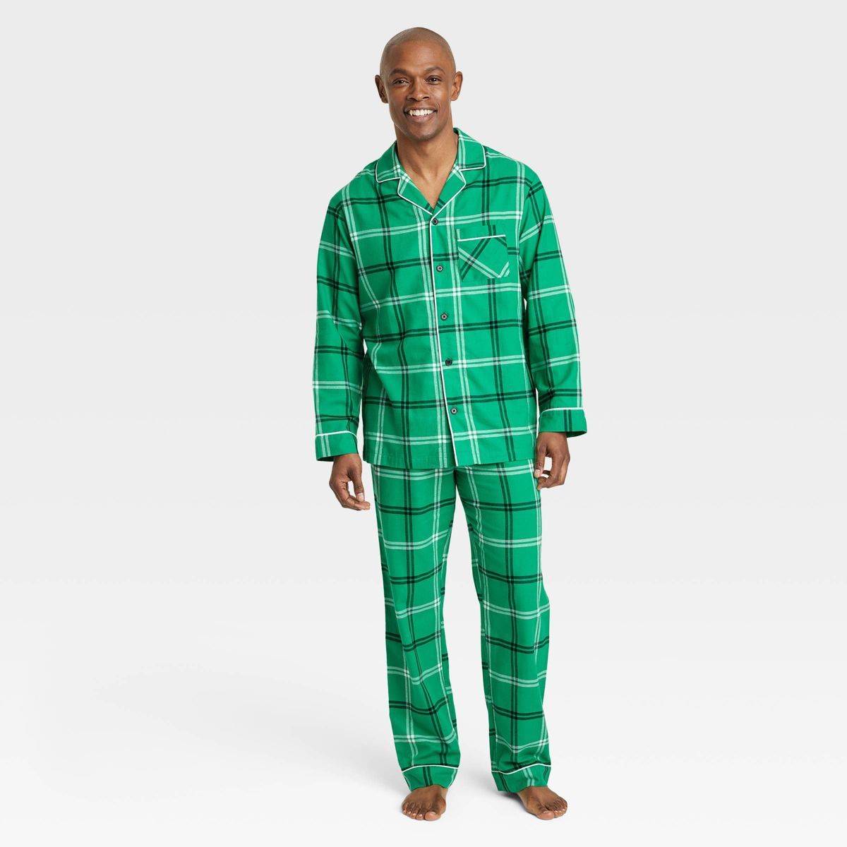 Men's Plaid Flannel Matching Family Pajama Set - Wondershop™ Green | Target