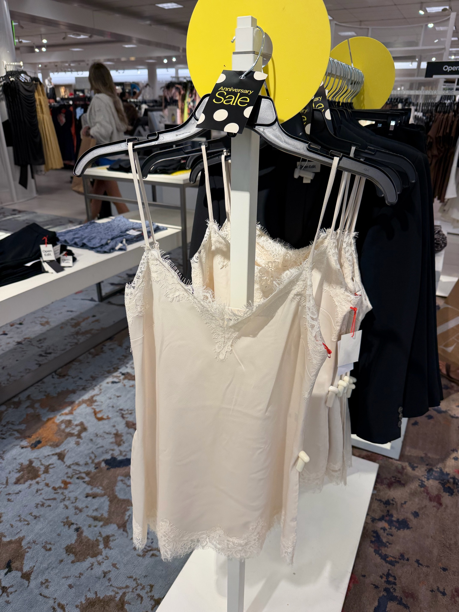 Satin cami under $50! 

True to size and comes in cream, black and brown such a good closet staple

#LTKootd #LTKSaleAlert