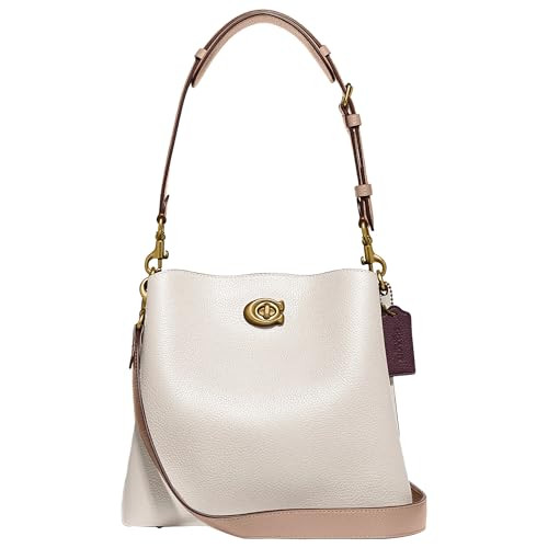 Coach Colorblock Leather Willow Bucket, Chalk | Amazon (US)