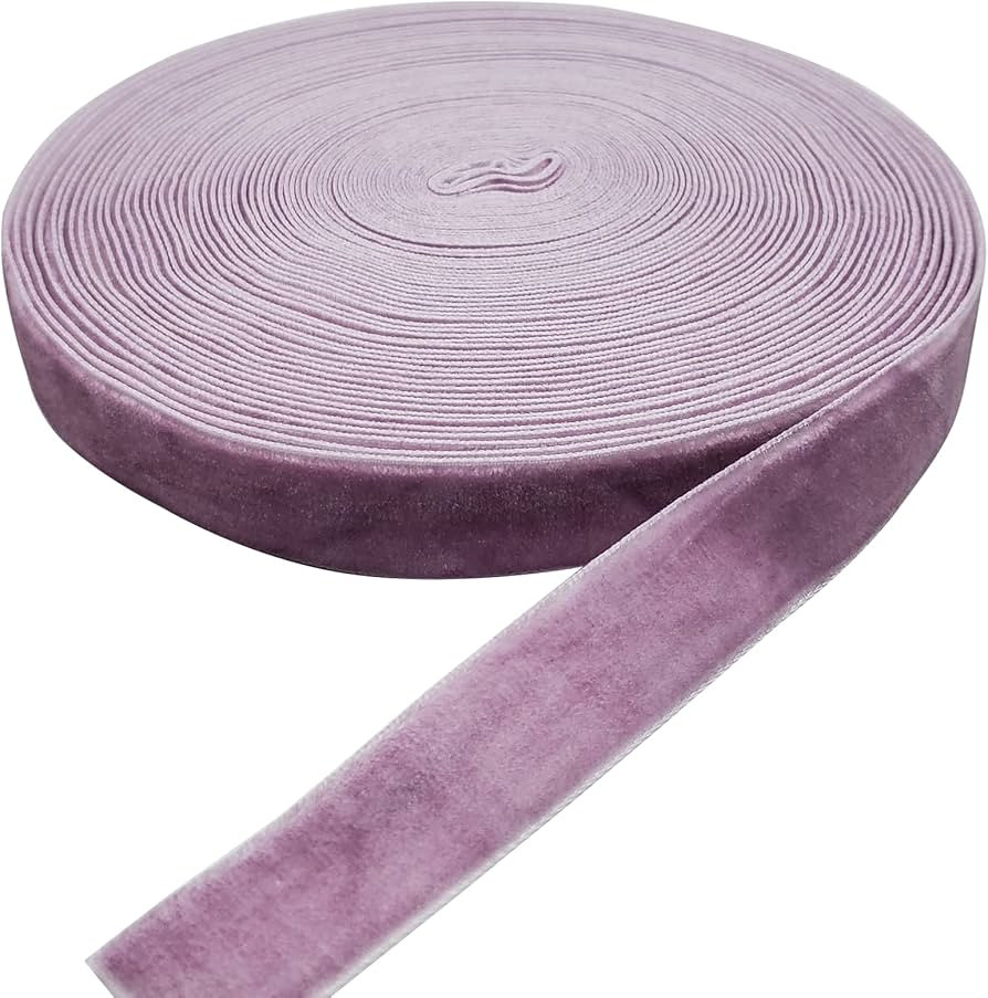 15 Yards Purple Velvet Ribbon Spool, for Wedding, Gift Wrapping, Hair Bows, Home Decorating (5/8i... | Amazon (US)
