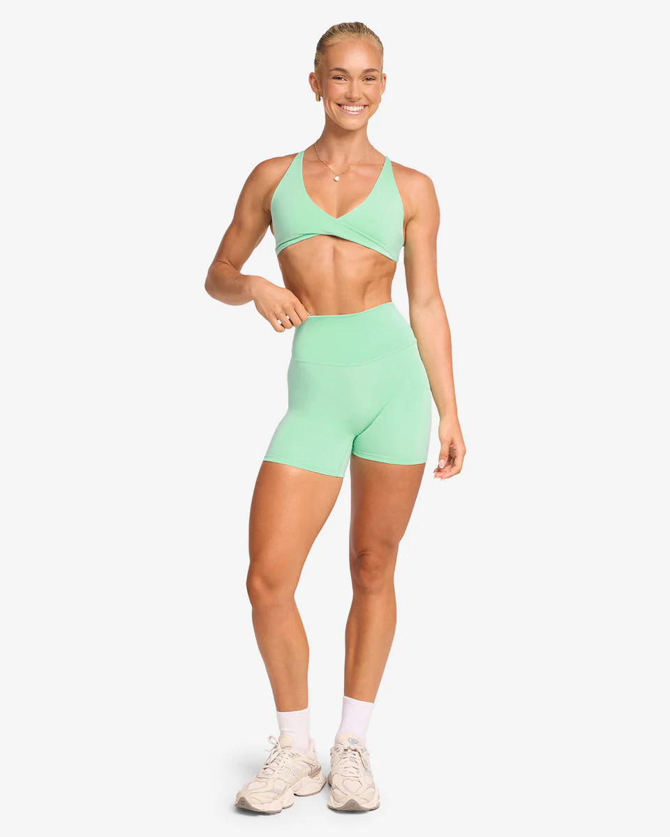Serenity Scrunch Shorts 5" | Mint | Crop Shop Boutique US