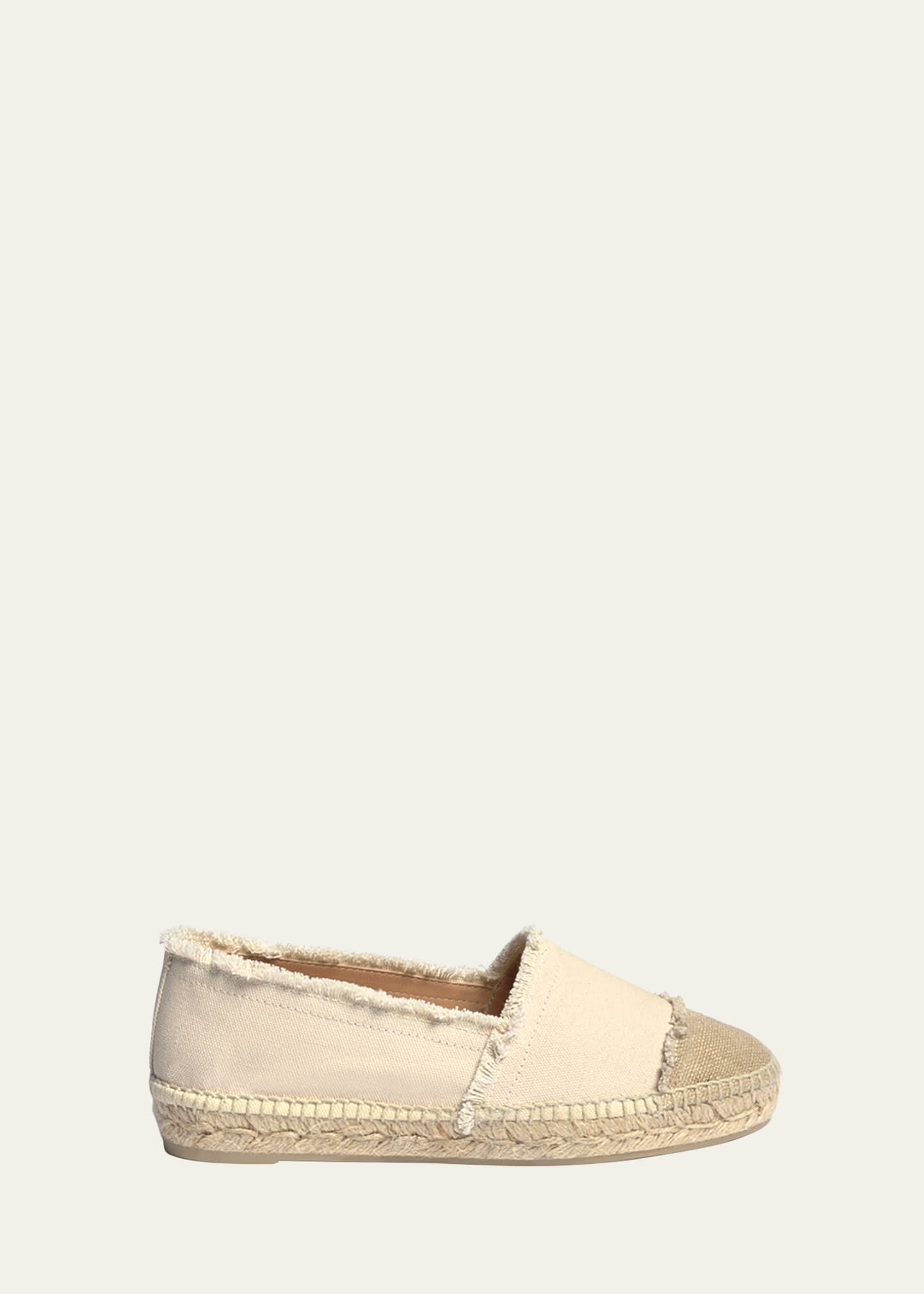 Castaner Kampala Frayed Canvas Cap-Toe Espadrilles | Bergdorf Goodman