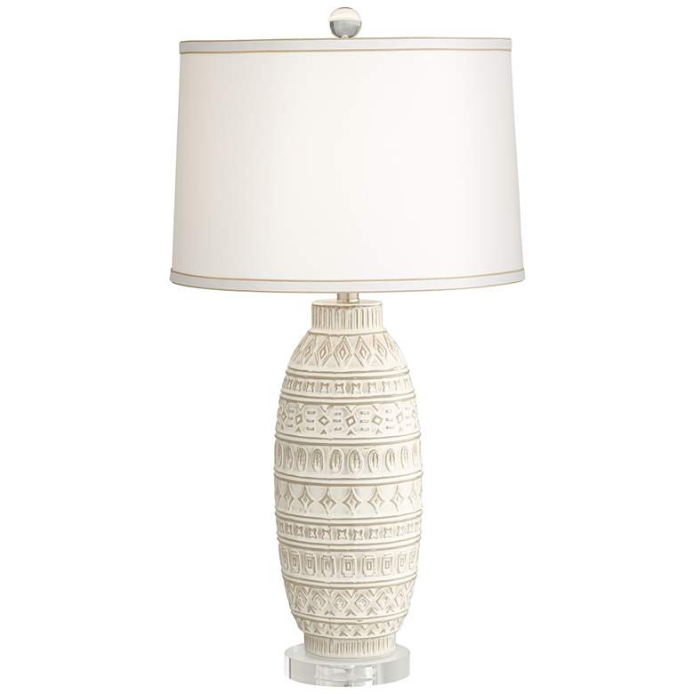 Pacific Coast Lighting Cullen Almond Ceramic Table Lamp - #40M55 | Lamps Plus | Lamps Plus