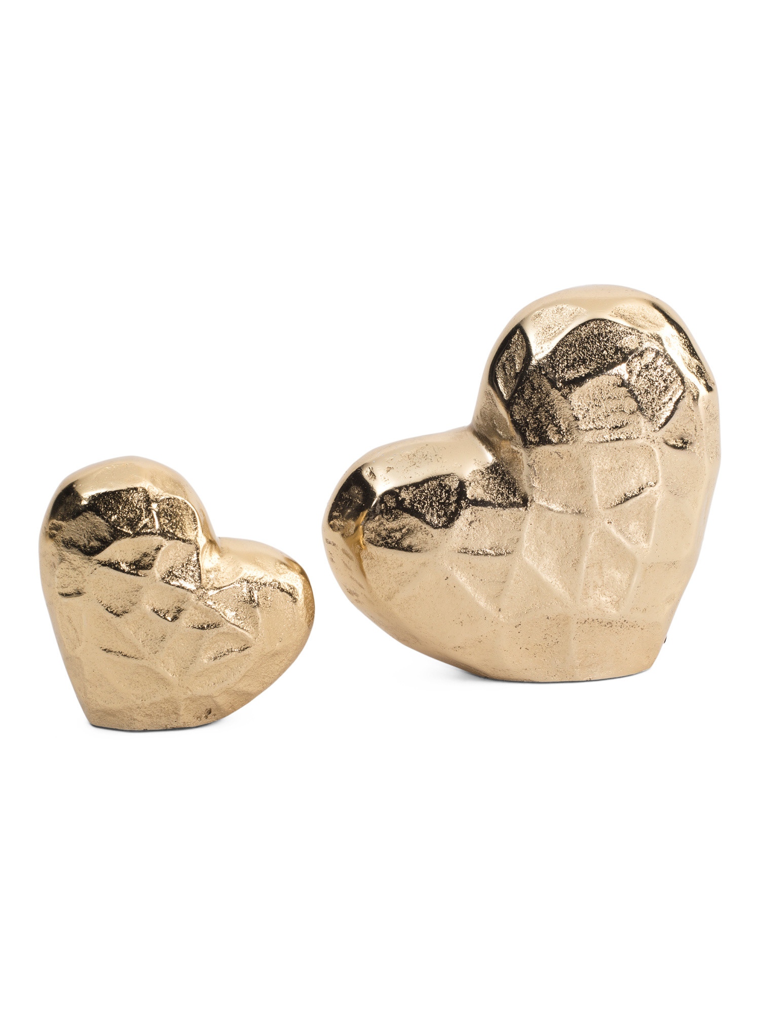 Set Of 2 Hammered Hearts Metal Decor | TJ Maxx