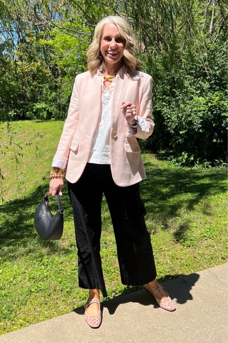 Gibsonlook blazers 25% off TODAY only. 

My shoes are attention getters! 
So cute and they’re comfortable 

The pants are some of the most comfortable I own. Perfect for work, but can also be paired with a cute sneaker 

Use LISA10 on blazer 
Use COAST15 on Avara 

#LTKover40 #LTKsalealert #LTKfindsunder100