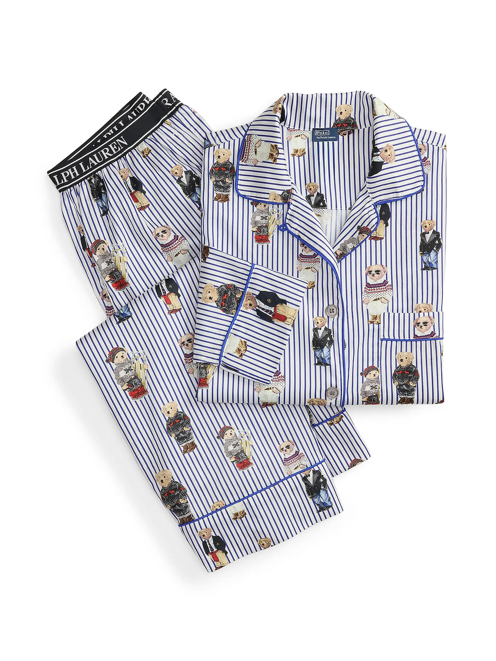 Madison Teddy Bear Stripe Pajama Set | Saks Fifth Avenue