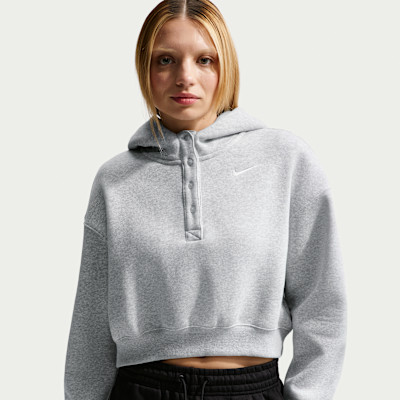 Nike Sportswear Phoenix Fleece Women's Oversized Cropped Henley Hoodie | Nike (US)