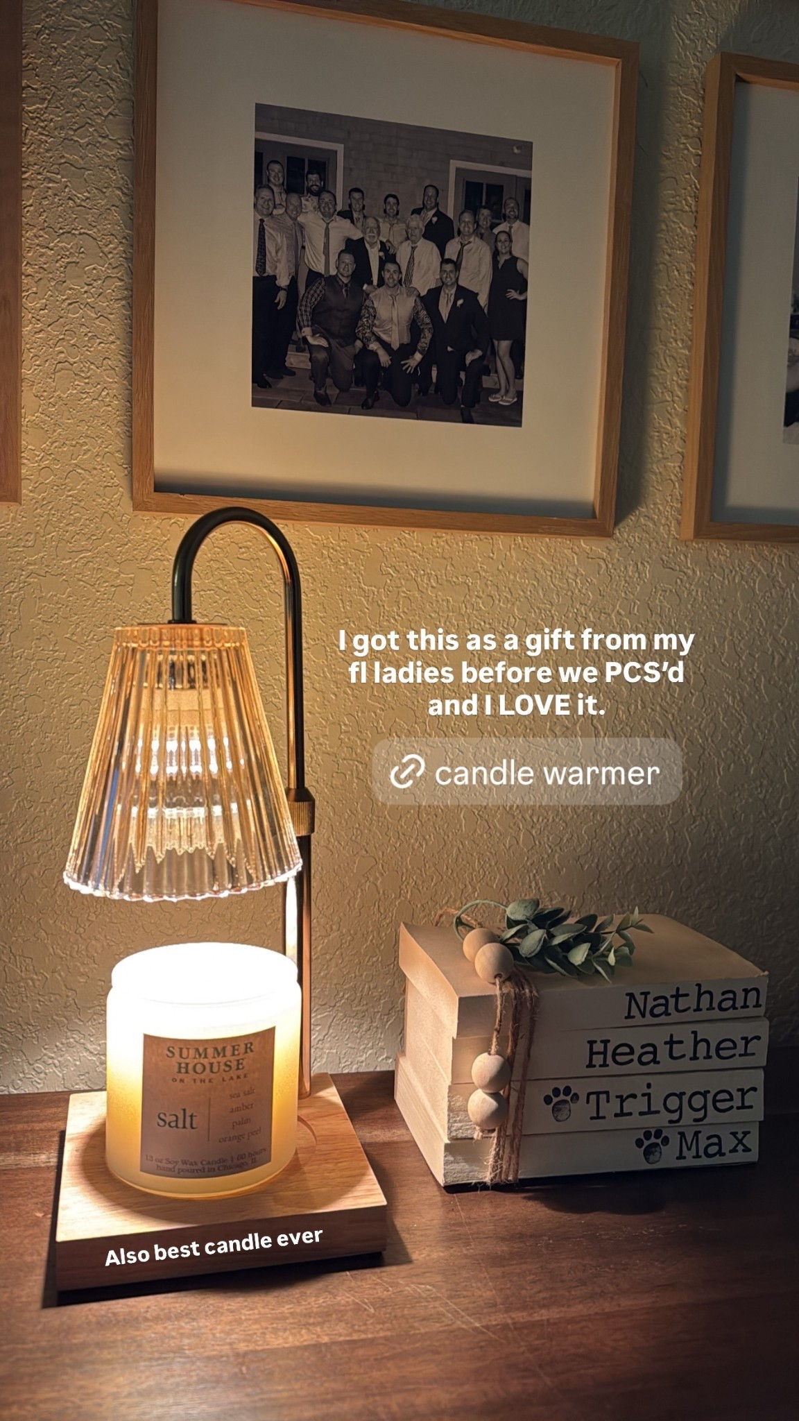 I received this candle warmer as a gift before our last PCS move and I ❤️ it. 

It has a dimmer and 4 brightness levels. It gives off a cozy vibe 🕯️

AmazonFind
HomeDecor
CandleWarmer  

 

#LTKdayinmylife #LTKHome