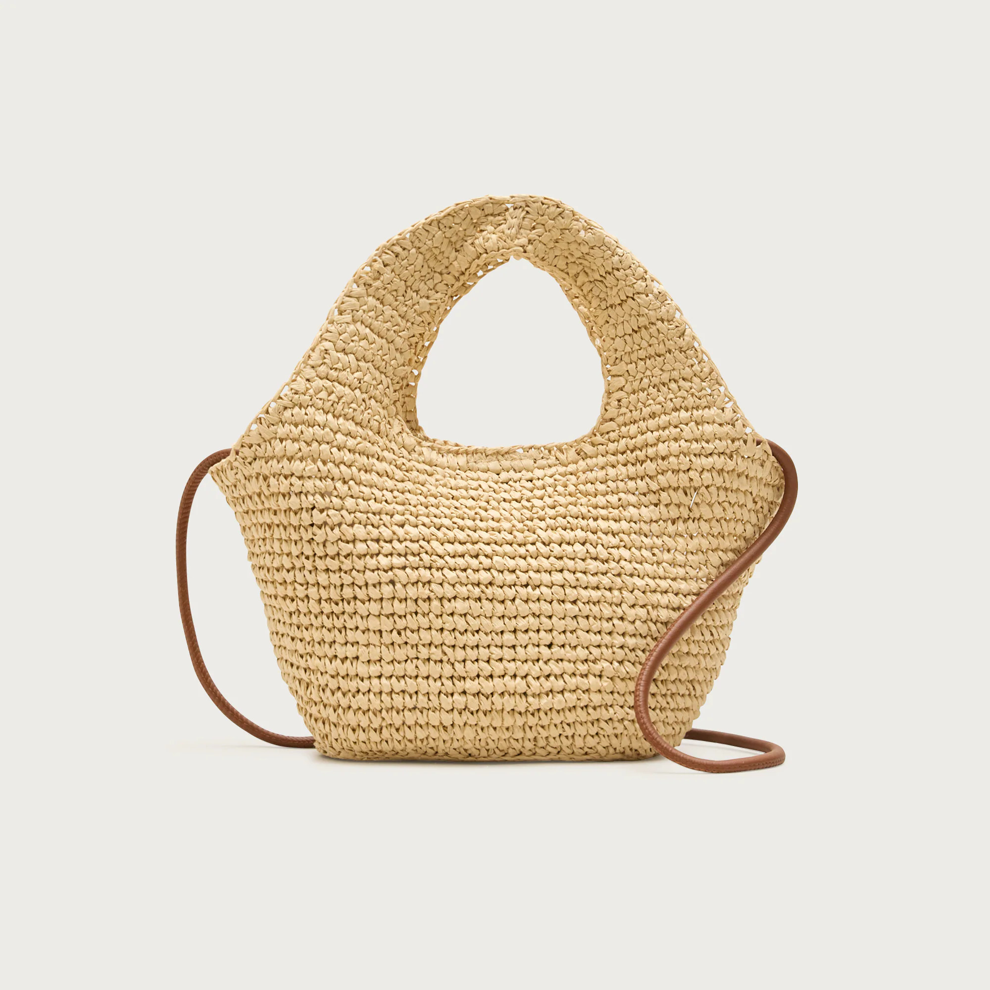 Small handknotted straw tote | J. Crew US