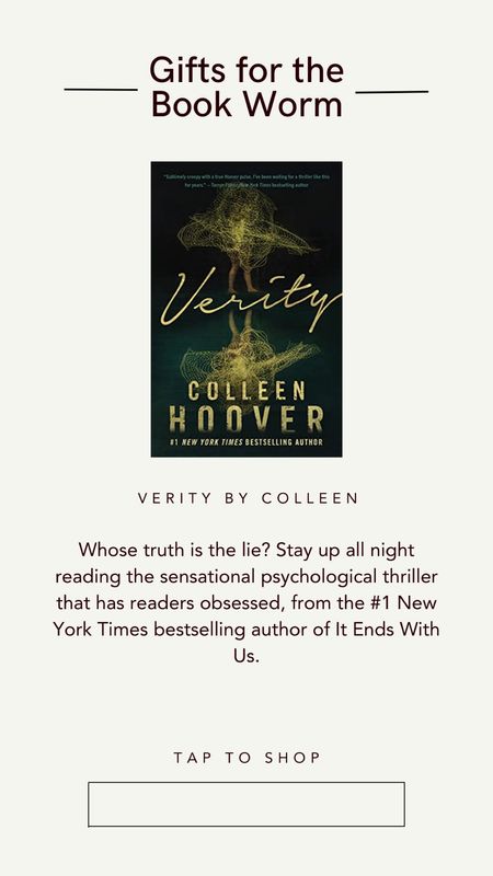 Verity by Colleen Hoover thriller 