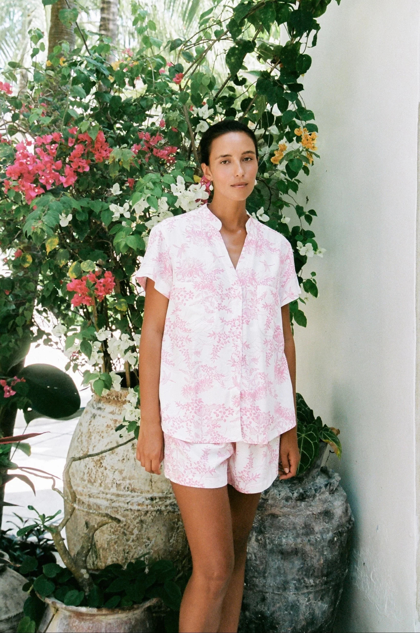 Maggie Pyjama Set - Summer Toile - Pink | Piyama US