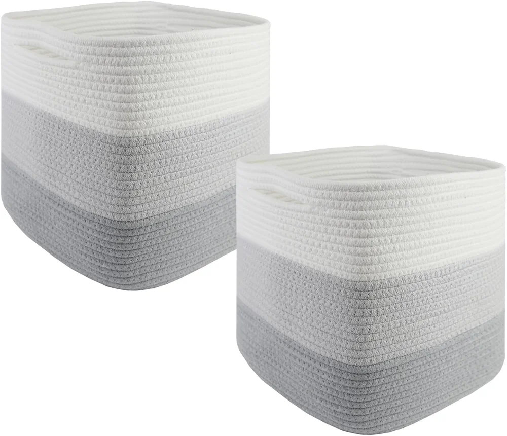 childishness ndup Woven Storage Cubes baskets for shelves，Baby Toy Basket for Shelves - Stylish... | Amazon (US)