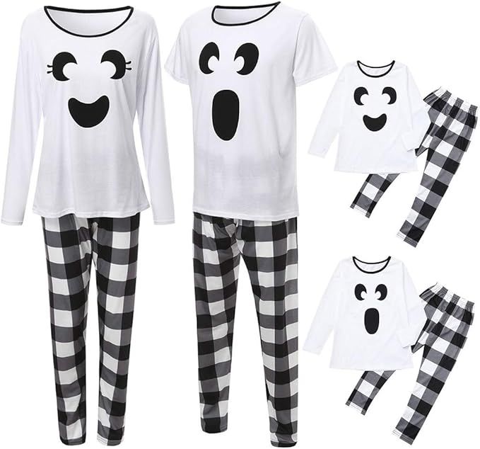 Joykith Halloween Pajamas Family Matching Pjs Set Boy Girl Ghost Print Sleepwear Kid Toddler Holi... | Amazon (US)
