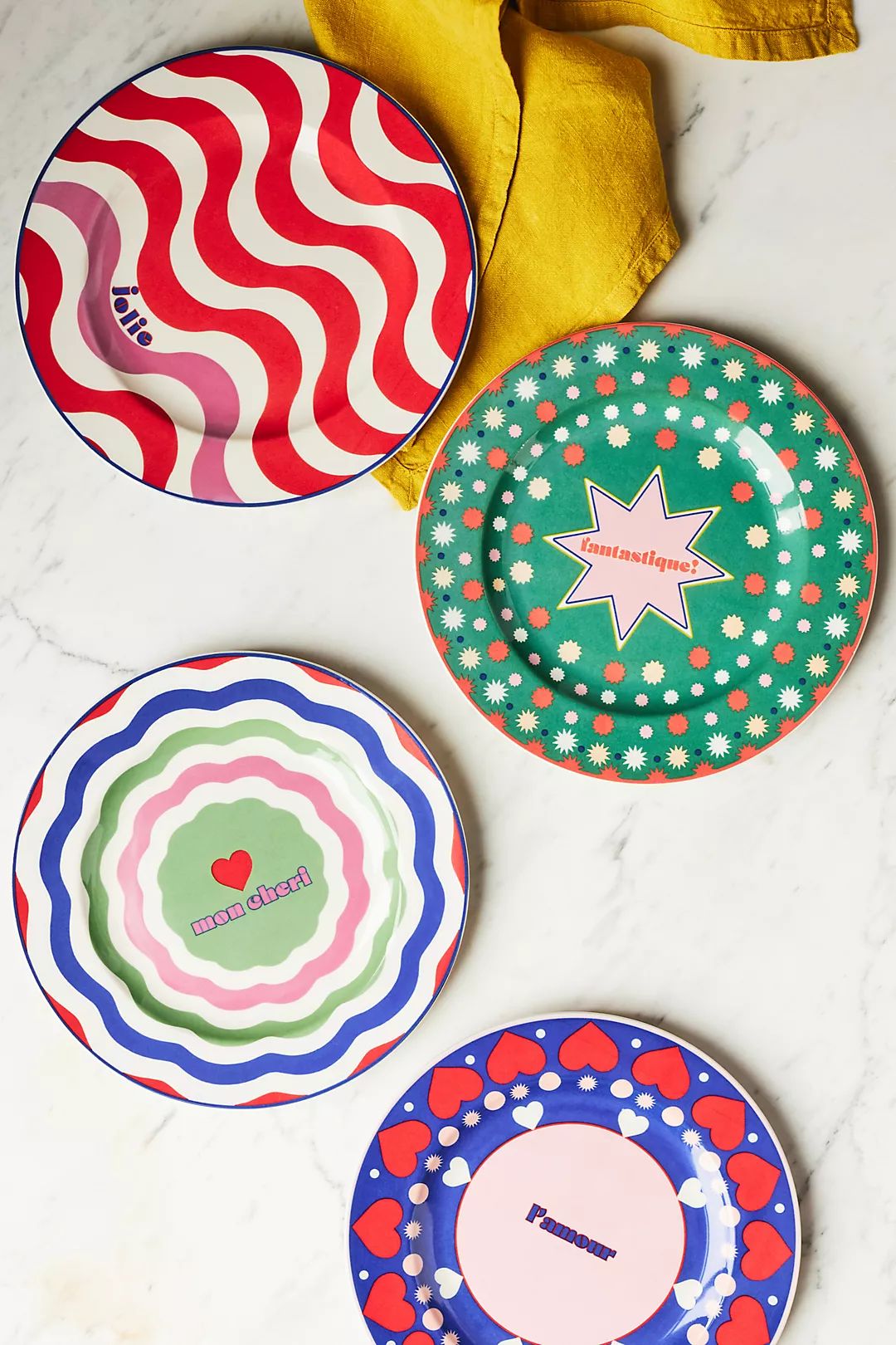 Maeve by Anthropologie Dessert Plates, Boxed Set of 4 | Anthropologie (US)