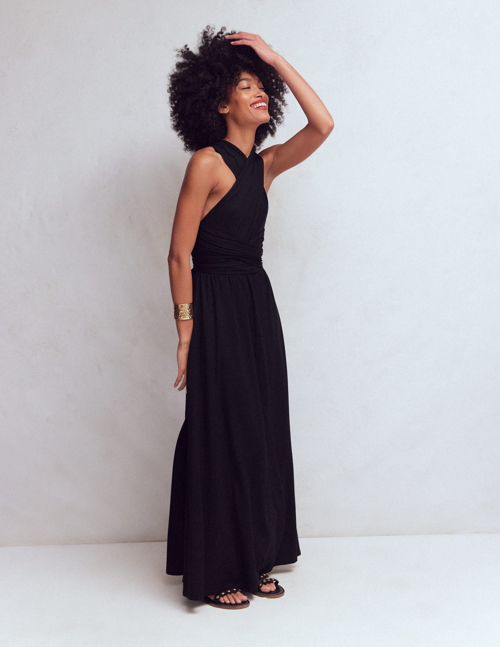 Multiway Jersey Maxi Dress-Black | Boden UK
