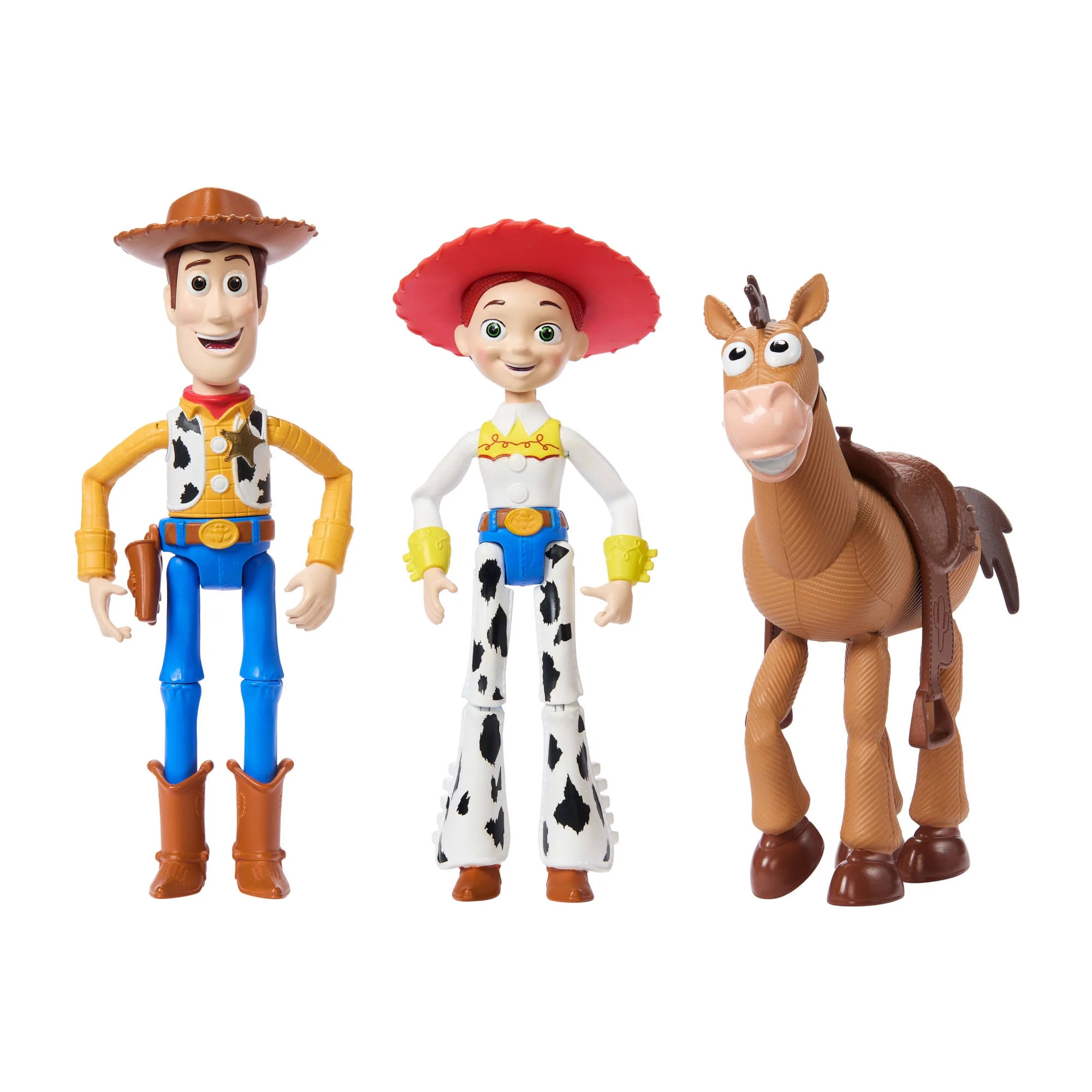 Disney and Pixar Storytellers Toy Story Pack of Woody, Jessie & Bullseye Posable Action Figures | Walmart (US)