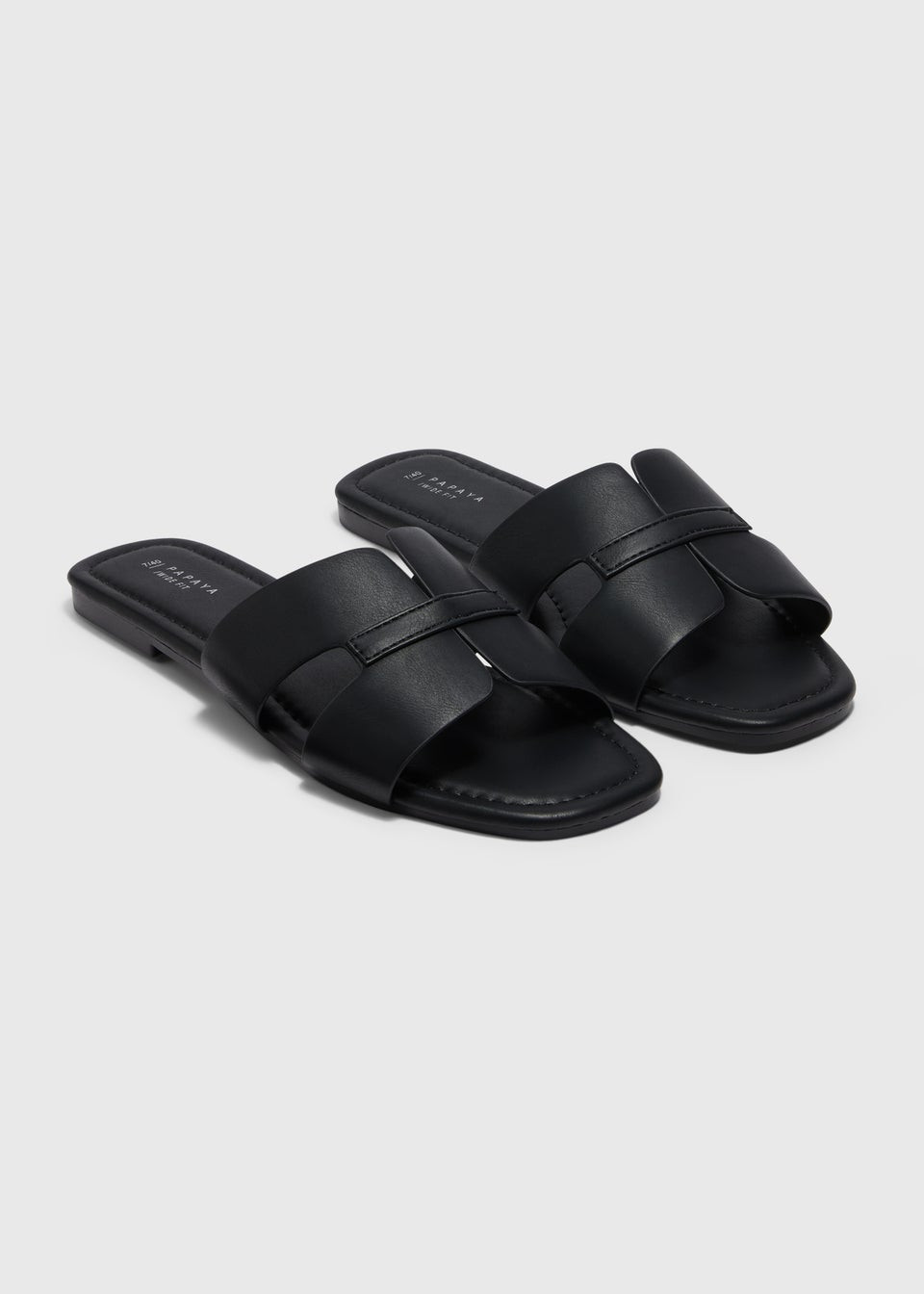 Black Mule Sandals - Size 5 | Matalan (UK)