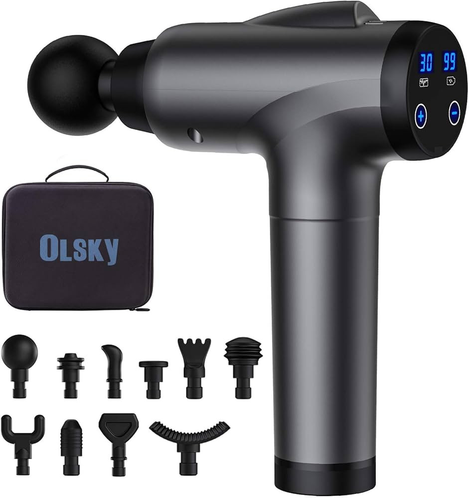 OLsky Massage Gun Deep Tissue, Handheld Electric Muscle Massager, High Intensity Percussion Massa... | Amazon (US)