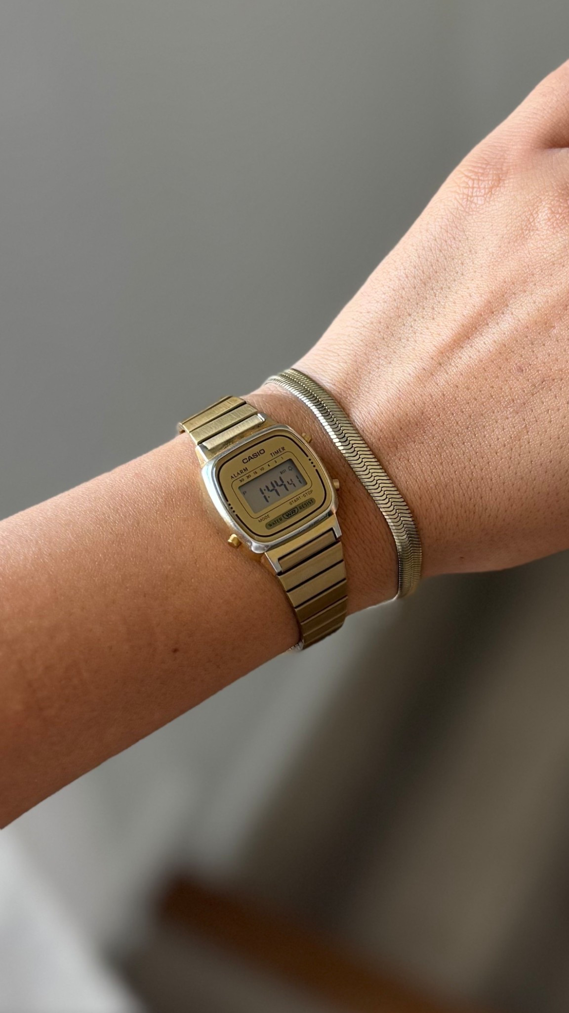 My favorite daily watch- gold Casio! ✨ 