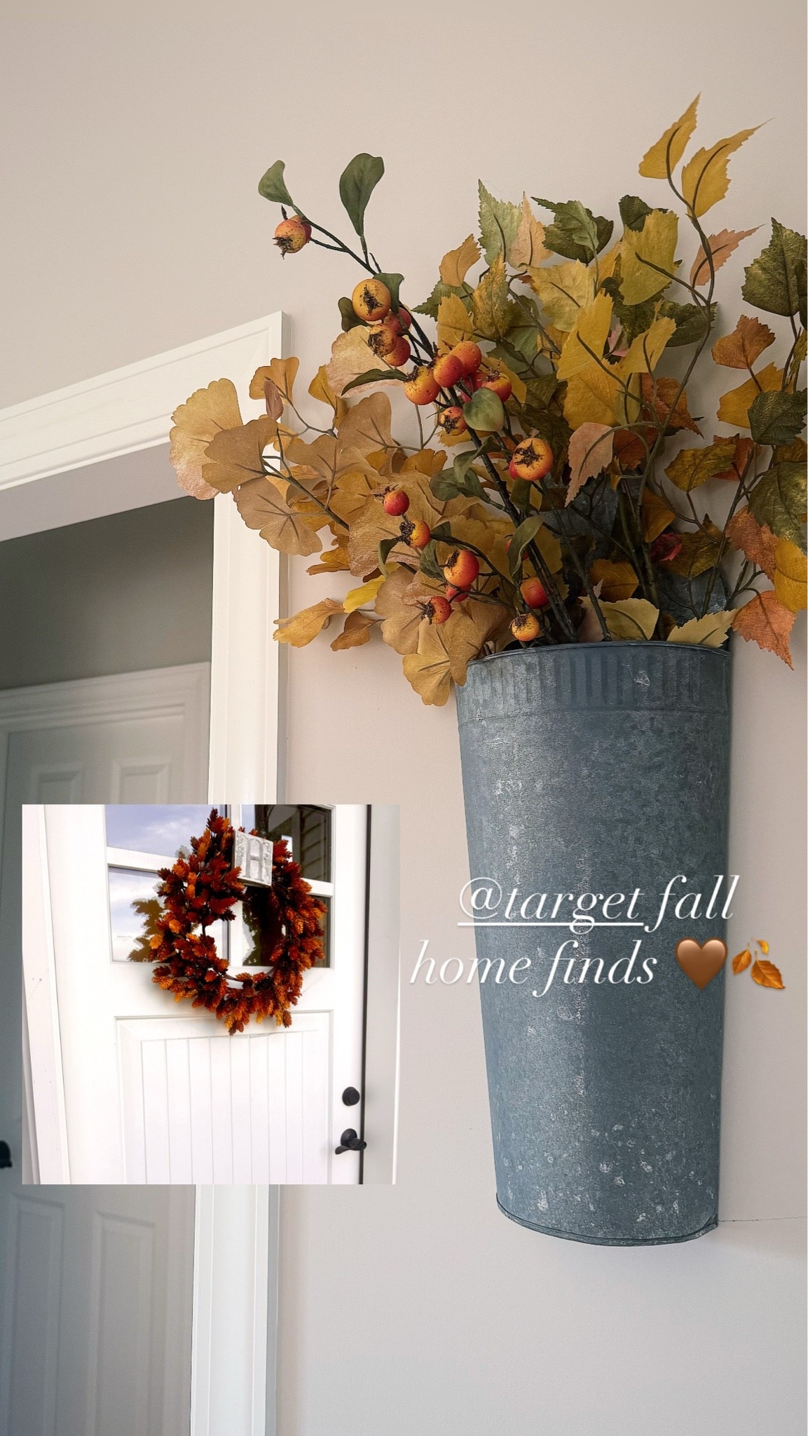 Today’s Target run was a success! Picked up these gorgeous fall stems and wreath. Immediately added to cart! 🤎🍂🫶

#LTKSeasonal #LTKHome #LTKOver40