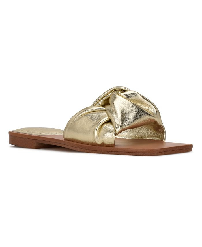 Nine West Women's Rosey Flat Slide Sandals & Reviews - Sandals - Shoes - Macy's | Macys (US)