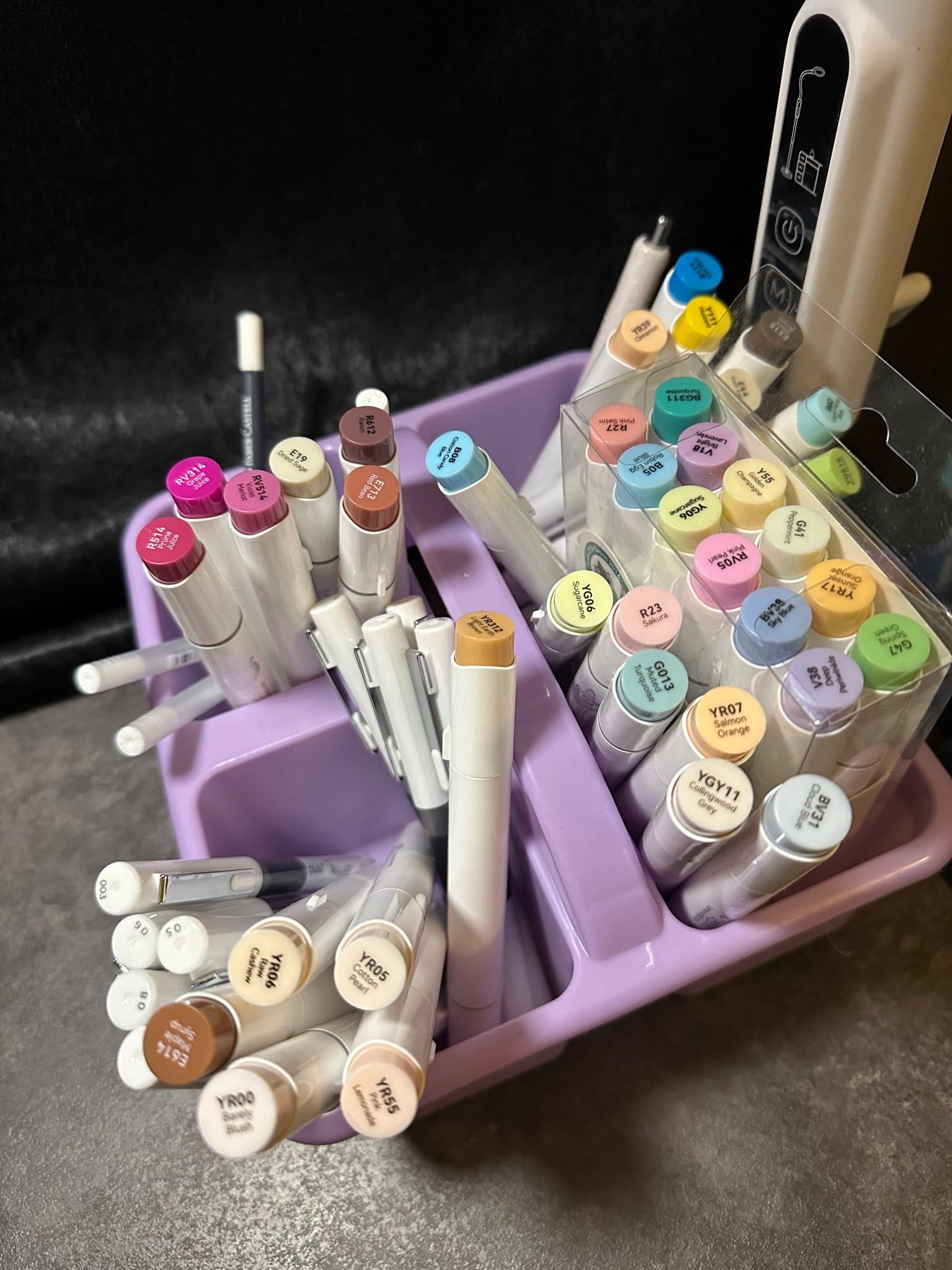 Some of my most-used markers in my little desk organizer 🖍️💜 These are the sets I reach for all the time so many good neutrals, pastels + greens. Linking everything I use below #coloring #markers #ohuhu 

#LTKdayinmylife #LTKSaleAlert #LTKGiftGuide