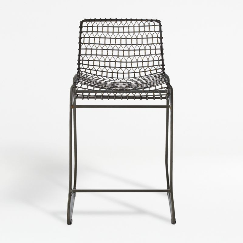 Tig Metal Counter Stool + Reviews | Crate & Barrel | Crate & Barrel