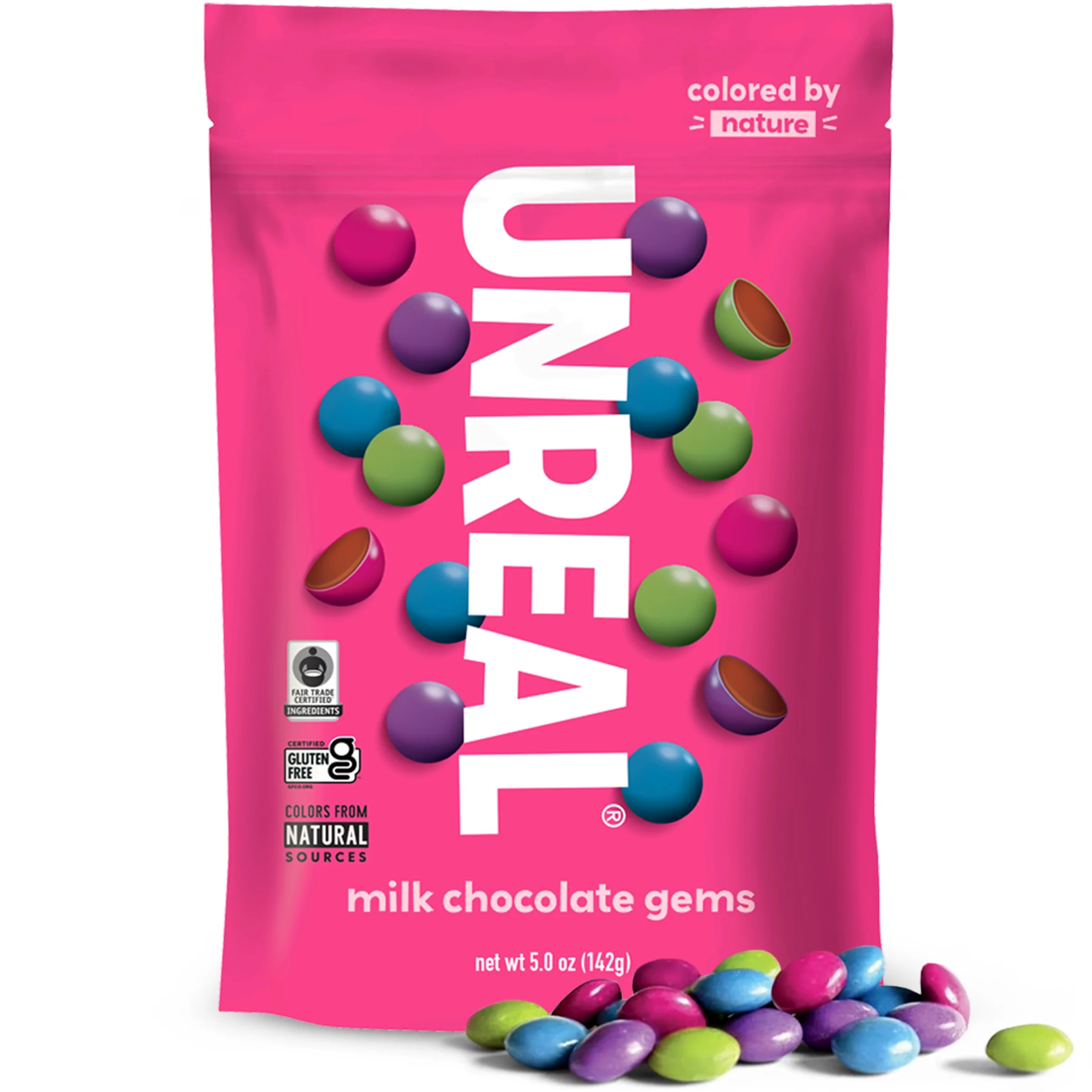 Unreal Candy Coated Milk Chocolate Gems, 6 oz | Walmart (US)
