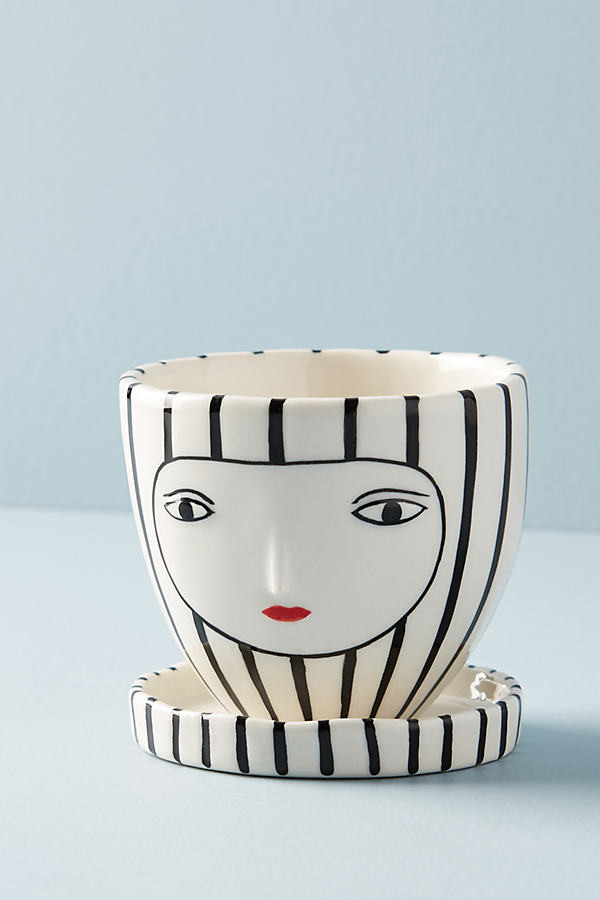 Face Pot By Kinska in Black | Anthropologie (US)