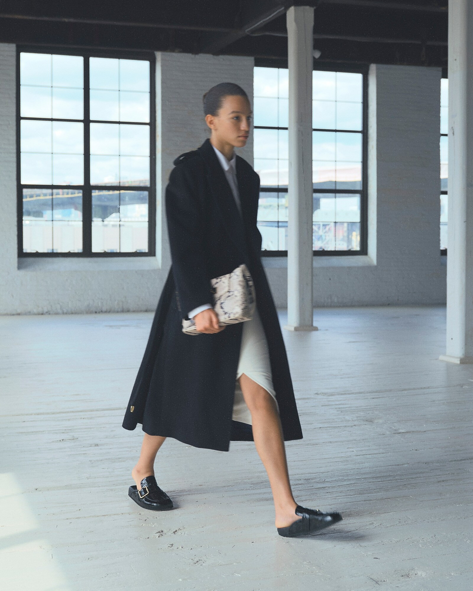 Wrap trench coat in Italian double-faced wool blend | J. Crew US