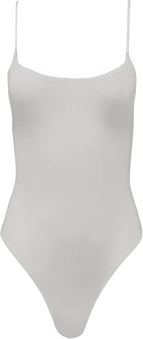 Almere Essential Adjustable Sleeveless Contour Cami Bodysuit | Amazon (US)
