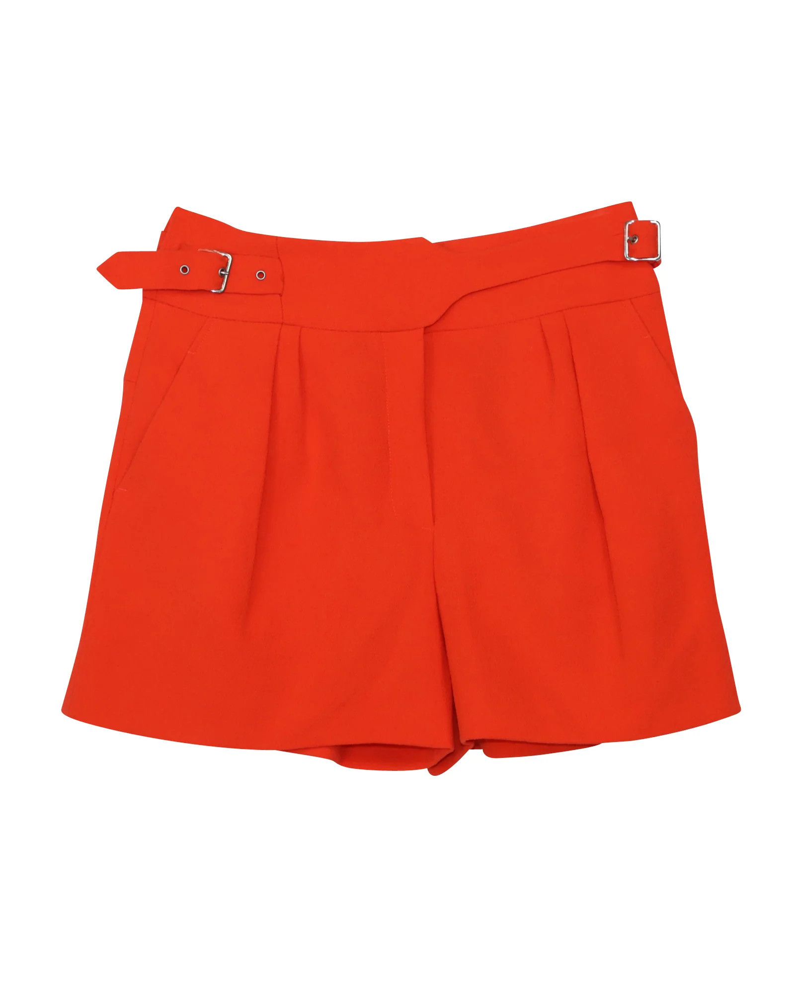 Nina Ricci Shorts in Orange Wool | Shop Simon