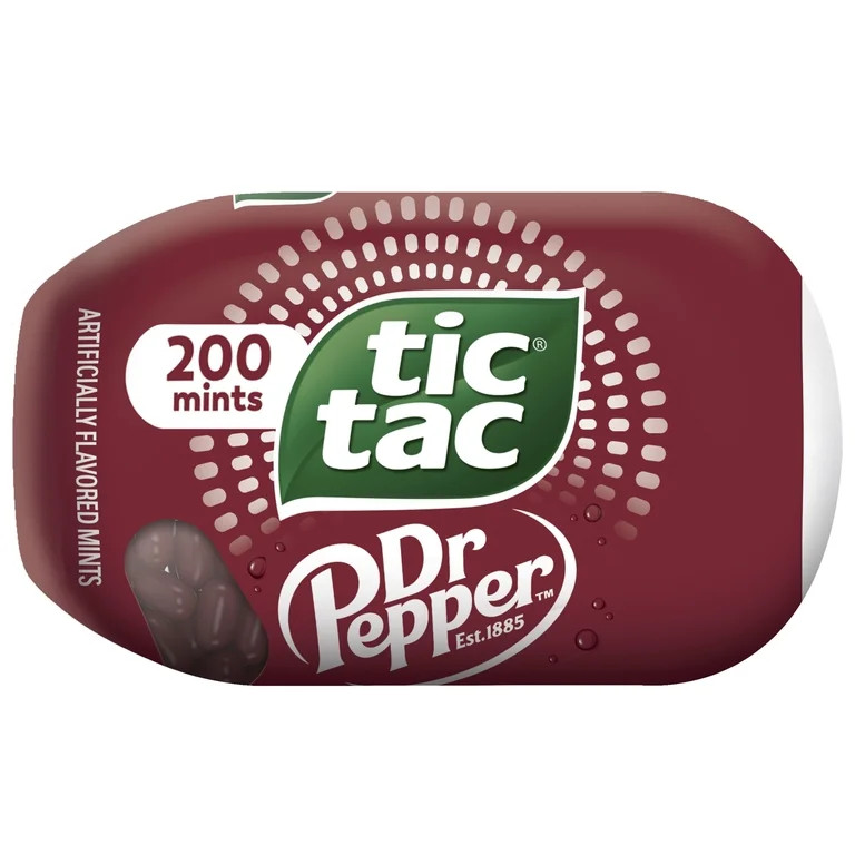 Tic Tac Dr Pepper, Pocket-sized Mints, Dr Pepper Flavored On-the-Go Refreshment,  3.4 oz | Walmart (US)