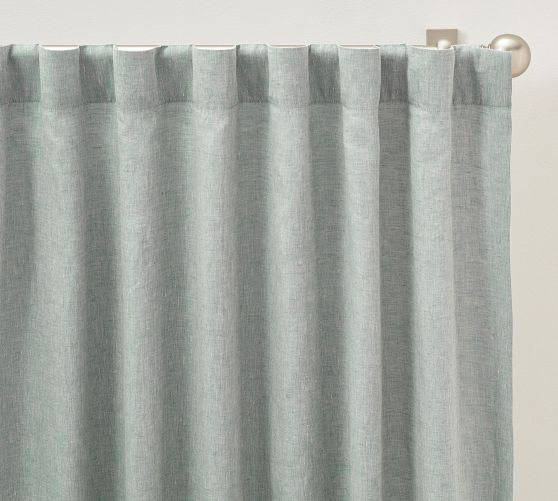 Belgian Flax Linen Blackout Curtain | Pottery Barn (US)