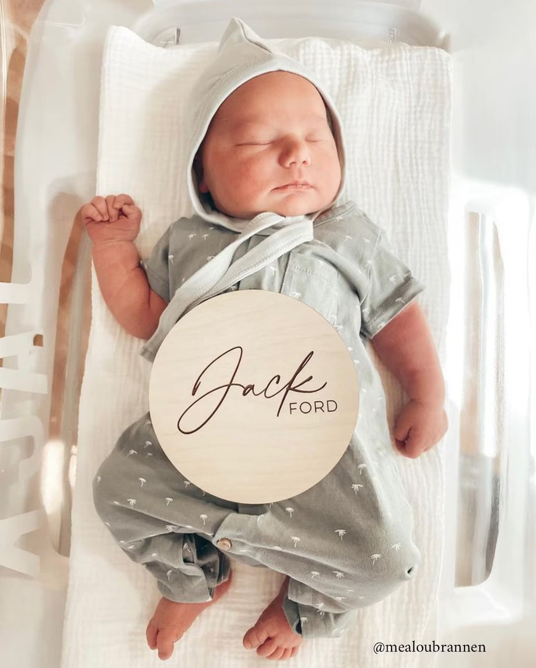 Wooden Baby Name Announcement Sign Custom Engraved Baby Name Plaque Modern Birth Announcement New... | Etsy (US)