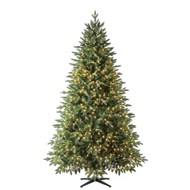 Holiday Time Pre-Lit Berkley Fir Artificial Christmas Tree, Color-Changing Fairy LED Lights, 7.5'... | Walmart (US)